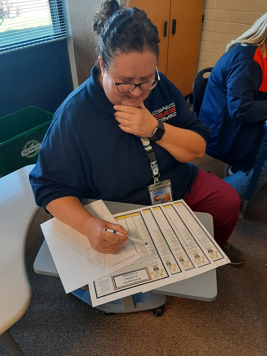 Great working session yesterday! We worked on identifying ELA tier 3 words for grades K-6. #PacerReady