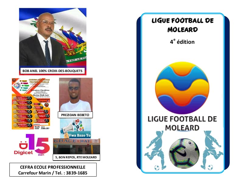 LMoleard's tweet photo. Kalandriye a disponib deja ,nou nan 19em joune nou rete 11joune pou nou tonbe nan ka de final dirèk ,nap vanse byen la san pwoblem gras ak Sponsor nou yo @DigicelHT @vwarezoyo @coachbenbens @Tino_Pandache #BobAnel #Cefra ecole profesionnelle #GraceMat Prezidan Bebeto 🔥🔥🔥🔥♥ https://t.co/snJUSZbu0I