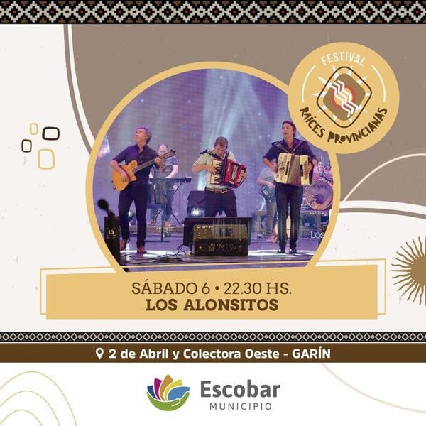 losalonsitos_'s tweet photo. #LosAlonsitos en el Festival Raíces Provincianas de #Escobar🪗🎶
• Sábado 6/11
📍Predio de Colectora Oeste y 2 de abril, Garín
⏰A las 22,30hs.

#FelicesdeVolver🤗
@arielbaez @marcoroselli @RoselliMarcelo https://t.co/f5GFUL1feg