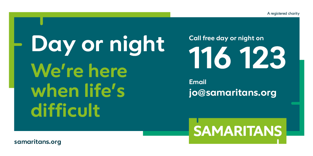 If you need someone to talk to, we'll listen. We won't judge or tell you what to do 💚