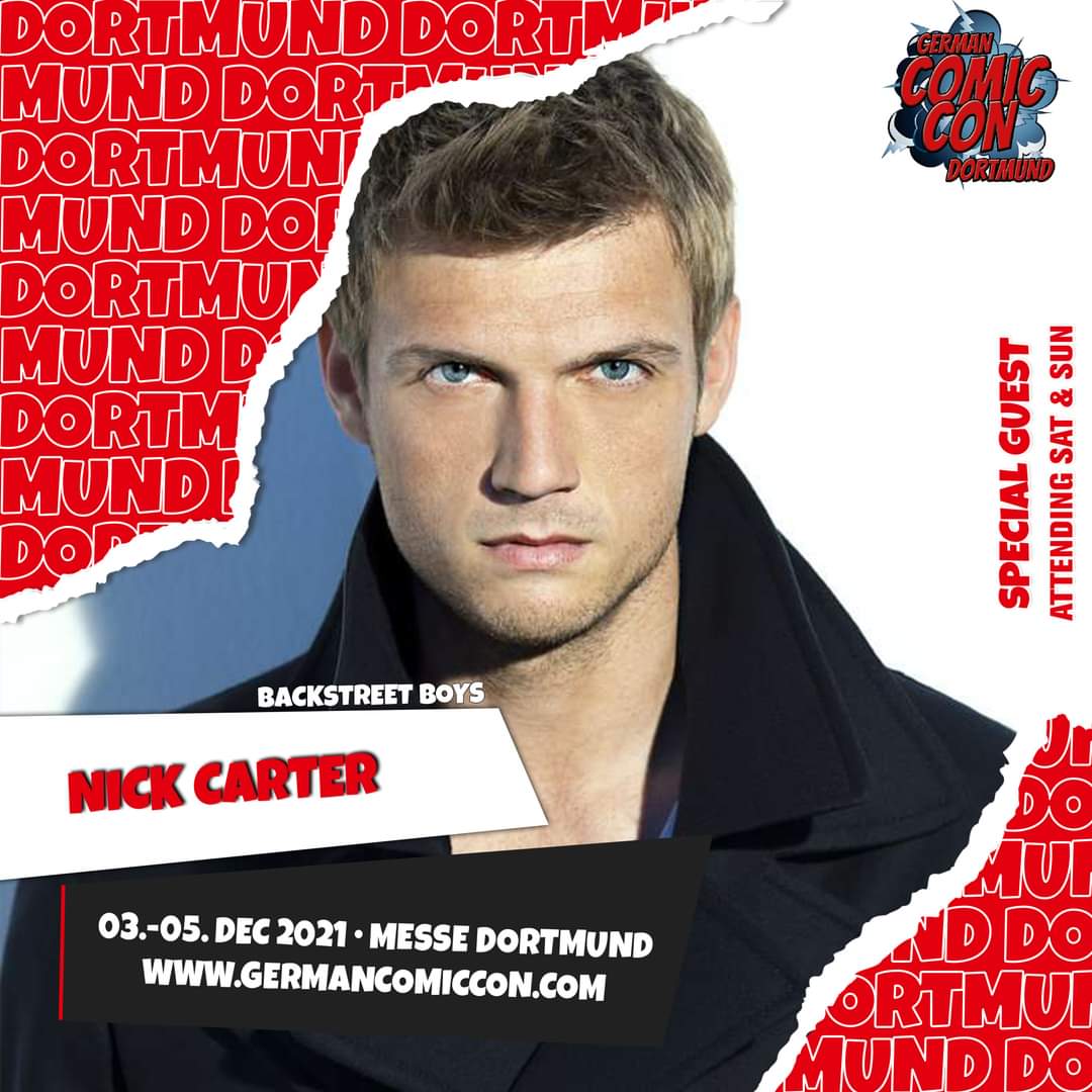 nickcarter's tweet photo. SO beyond excited to get back to Germany!! I'll be at @GermanComicCon December 4th and 5th in Dortmund. Tickets available at https://t.co/MUPBnvFVaa https://t.co/qCeb4qcdZ2
