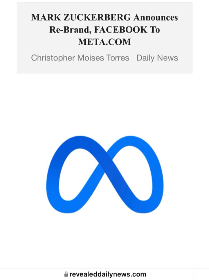 RevealedDaily_'s tweet photo. ππFacebook has been around for 17 years and it almost feels like yesterday when spectators said Facebook is useless. Seventeen years later, facebook is now undergoing a re-brand.Β A rebrand that takes the CRYPTO APPROACHβ¦,
π»Article: https://t.co/uMQK2mdM7Z
#meta #facebook https://t.co/bv9FOViCL8