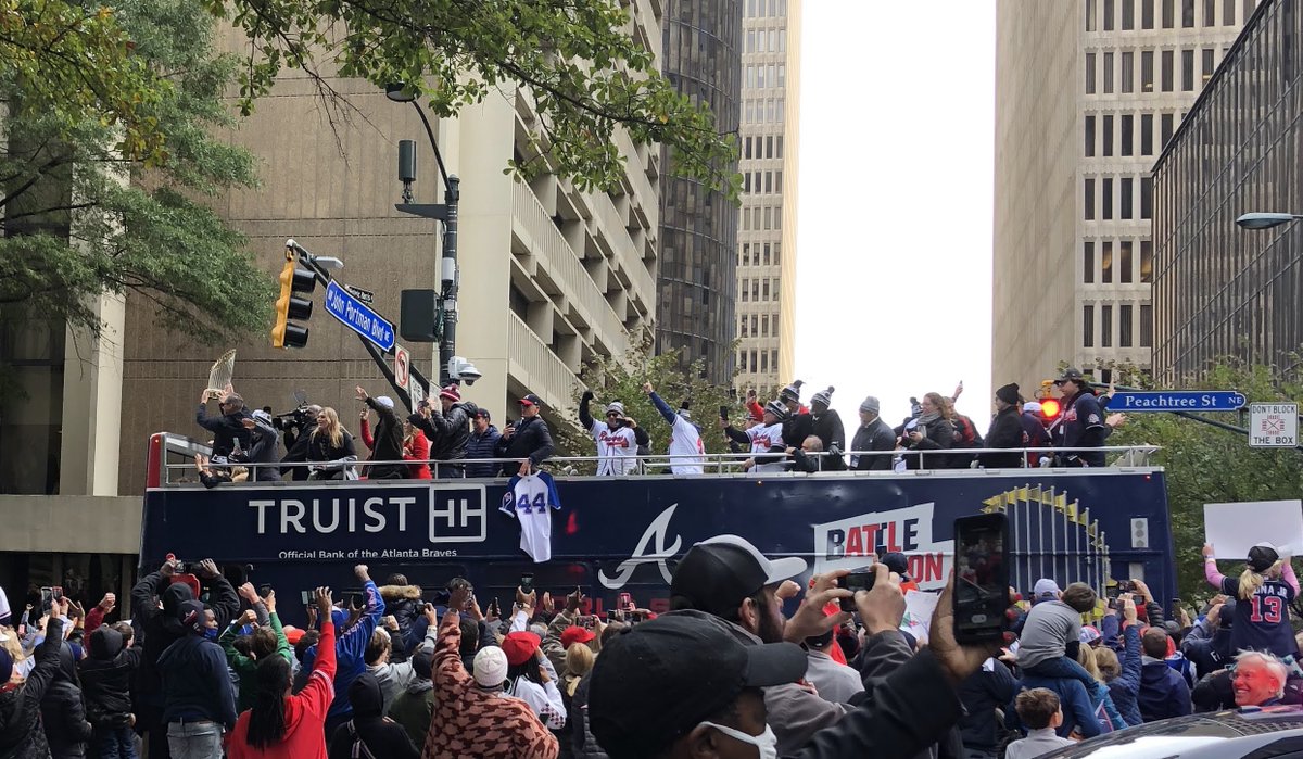 Go Braves! I got a glimpse of the World Series trophy today... and the day off. :)