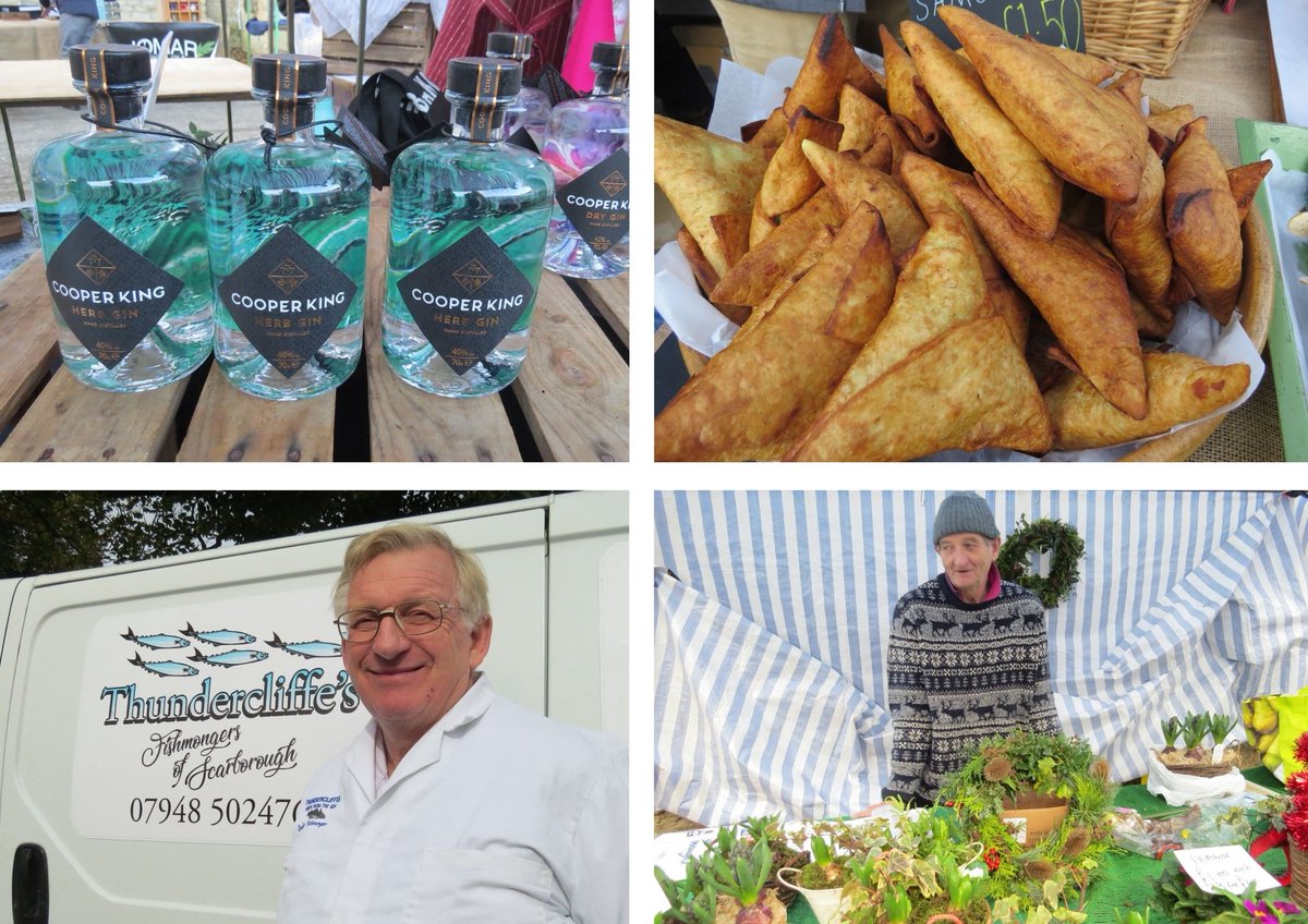 #ShopLocal this weekend at Hovingham Village Market, back tomorrow (Saturday) between 10.30am-1.30pm.

Just some of stallholders are pictured here <a href="/CKdistillery/">Cooper King Distillery</a> <a href="/thundercliffes/">Peter Thundercliffe</a> <a href="/FreshCurrySauce/">Really Indian</a>

Read all about the Market's return here: mailchi.mp/3bdf142bd5a5/h…