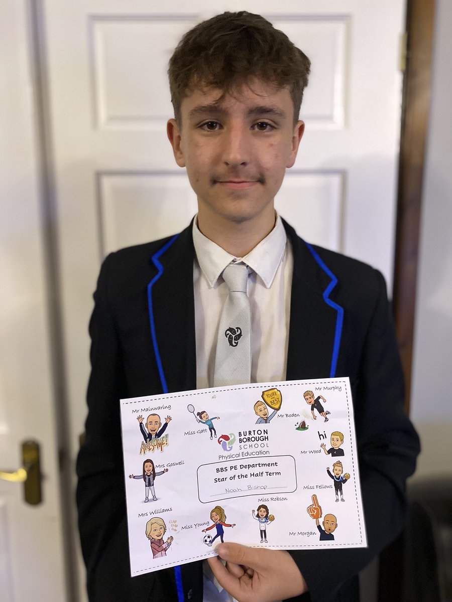 DCGZEB's tweet photo. One proud mum yet again!  Platinum tie and PE star of the half term! @Chetwynd_bbs @BBSPE @BurtonBorough https://t.co/ZOHiR6aASU