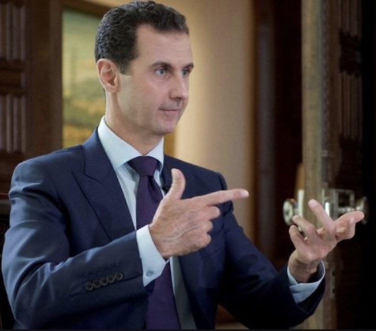 SariWester's tweet photo. Zijn we Assad vergeten? 
#PointedFinger
#HandToHeart 
#SixSixSix
 #VSign https://t.co/hk4YwXzO0C
