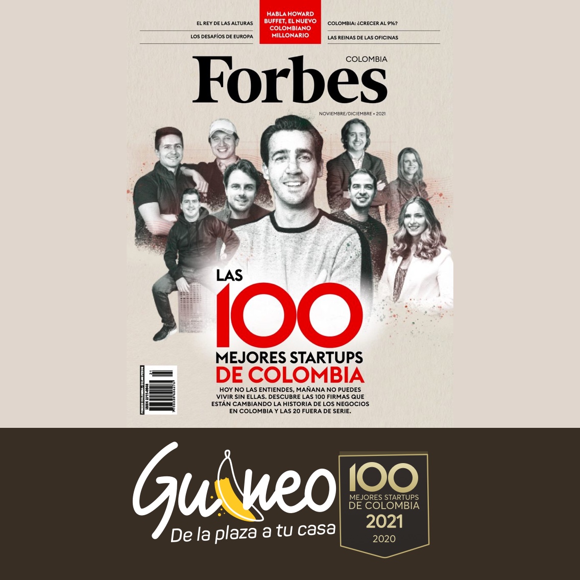 MacondoLab's tweet photo. ¡Qué #Orgullo! Por segundo año consecutivo @CoGuineo es elegida entre las 100 mejores #Startups de #Colombia 🏆
Gracias a su trabajo y compromiso, benefician al sector #Agricola, generando empleo y garantizando la cadena de consumo de la plaza a su casa.
¡#SelloMacondoLab! https://t.co/8PKMDciKhK
