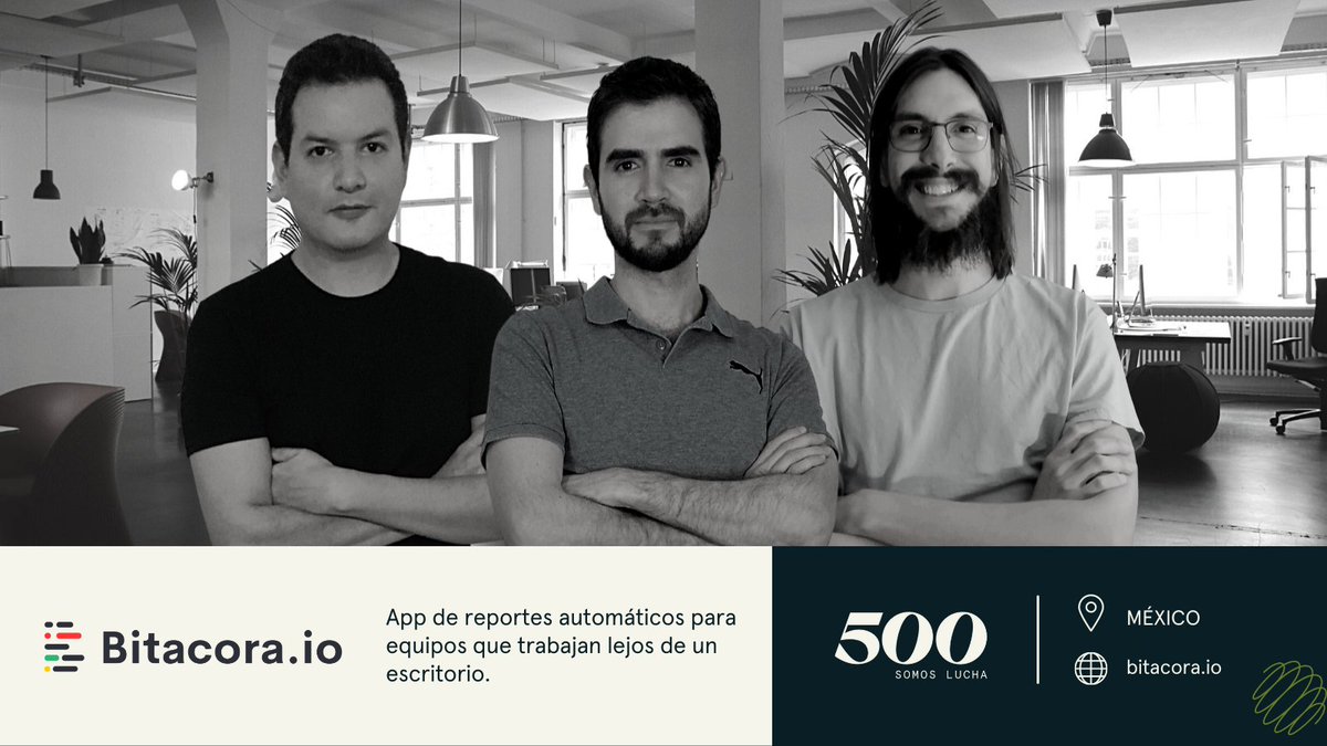500LatAm's tweet photo. Conoce a @BitacoraIo, startup mexicana de #Batch14. https://t.co/99dcqF6nE4 es la app de reportes automáticos para equipos que trabajan lejos de un escritorio. 

Encuentra más información en https://t.co/2aekoAOY4i https://t.co/tlR9IOXPux