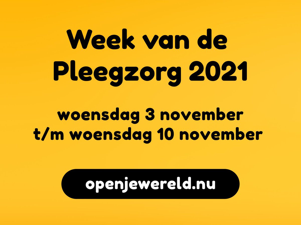WEEK VAN DE PLEEGZORG 3-10 NOV 2021
Niet voor elk kind is een stabiele omgeving vanzelfsprekend, terwijl dat enorm belangrijk is voor een kansrijke toekomst. Geef de toekomst van een kind groen licht en word pleegouder.
ow.ly/vm9p50GEiOY
#groenlicht
#pleegzorg