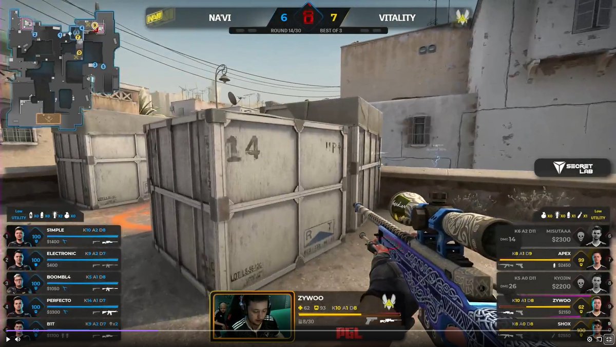 DPascaluta's tweet image. I asked @zywoo if he would do me the honour of using my AWP in his quarterfinal bout against @natusvincere and he gracefully agreed. #PGLMajor

The AWP that I own has now killed @s1mpleO on the main stage of a Major. 

THIS IS BY FAR THE COOLEST THING THAT'S EVER HAPPENED TO ME.