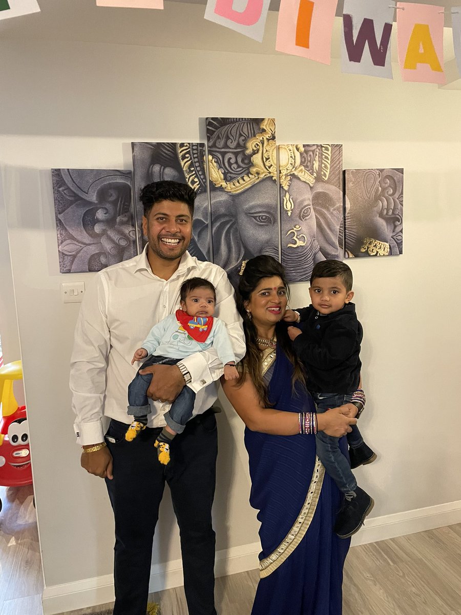 Shorticakez's tweet photo. Diwali Mubarak and Nutan Varshabhinandan to everybody from me and the boys, so blessed this year to have a new addition to share the festivities 🪔 https://t.co/xKvIVbfVSq