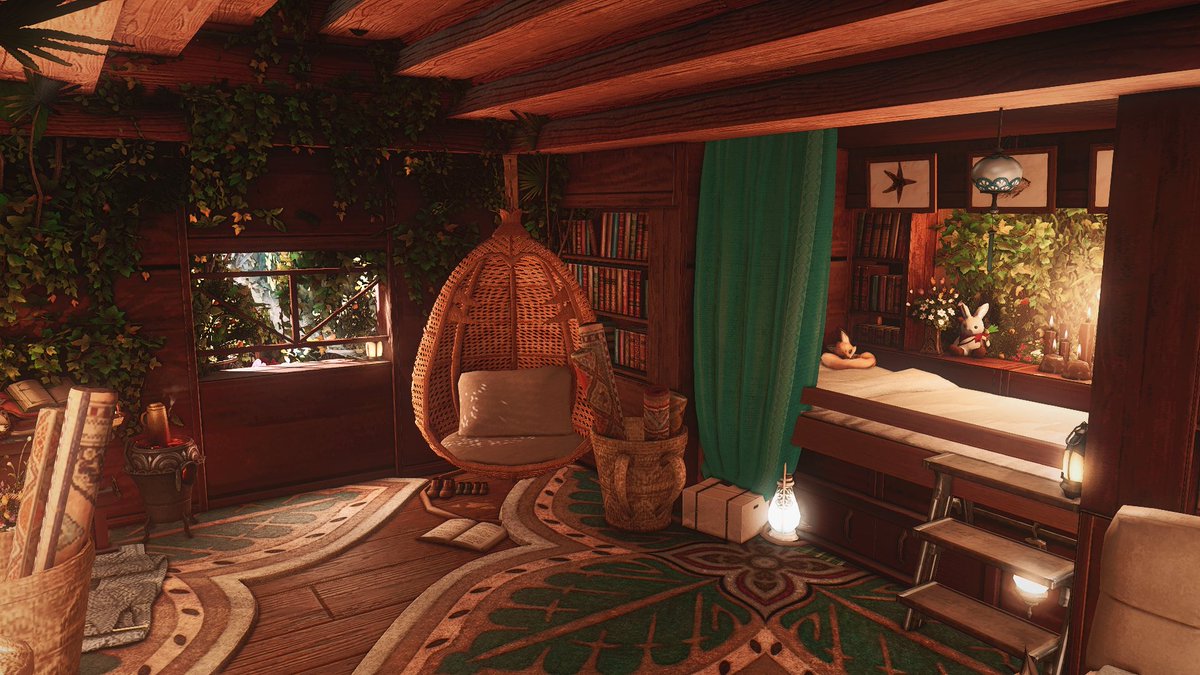 LeoLunari's tweet photo. [S] Cozy Wooden Cabin 

Crystal | Diabolos | The Goblet | Ward 22 | Plot 29

Wanted to make a comfy little wooden cabin that feels like it's right in the middle of the black shroud 

 #FFXIV #FFXIVHousing #HousingEden #FF14ハウジング #FF14Housing https://t.co/oxYyI2kMFS