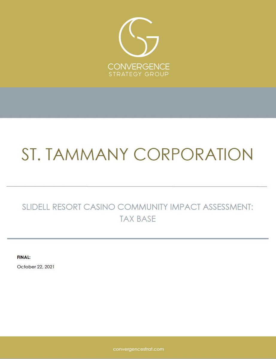 StTammanyEDC's tweet photo. @StTammanyCorp releases the final two sections of an independent community impact study focusing on Tax Revenues &amp; Tourism to further understand possible impacts of Camellia Bay Resort, Casino, and Marina, proposed in Eastern St. Tammany Parish. https://t.co/zncu41hTzp https://t.co/66i3wd9DPS
