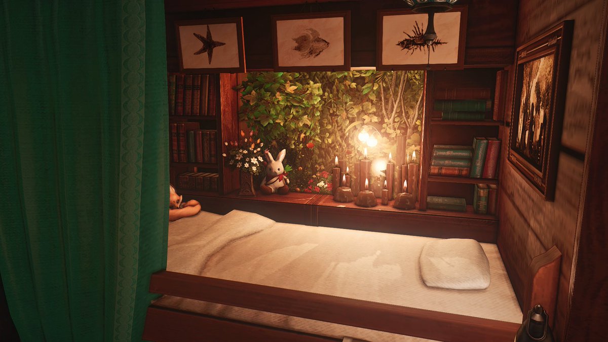 LeoLunari's tweet photo. [S] Cozy Wooden Cabin 

Crystal | Diabolos | The Goblet | Ward 22 | Plot 29

Wanted to make a comfy little wooden cabin that feels like it's right in the middle of the black shroud 

 #FFXIV #FFXIVHousing #HousingEden #FF14ハウジング #FF14Housing https://t.co/oxYyI2kMFS