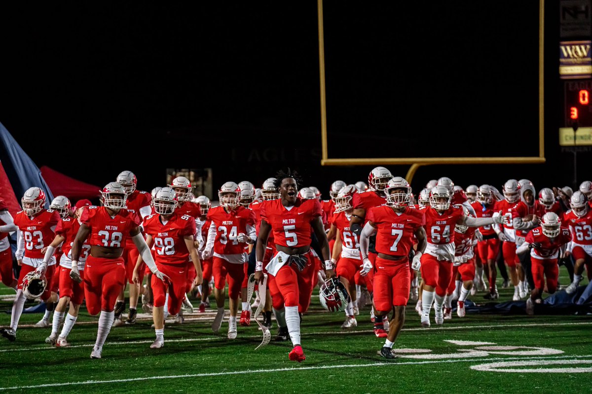 MiltonEagles_FB's tweet photo. REGION CHAMPIONSHIP 🏆#LiveLoud

📍: The Eagles Nest 🦅
Vs : Cherokee 
⏰: 7:30 Pm ET
📺: https://t.co/qDhh7scnfh
🎟: https://t.co/PwjC77l8B6
Theme: #WesternOut 🤠

@MiltonHighSch @MHSBRAVEHEARTS1 @Milton_AD1 @Slymom261 @coachclack23 @vinnysylvestri @RecruitGeorgia @HSFBamerica https://t.co/EDEh3BFYF5
