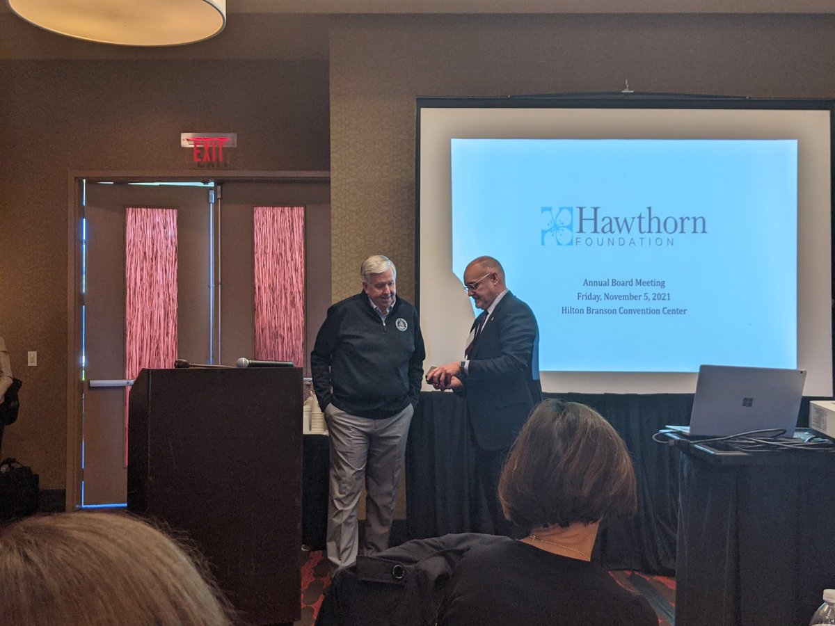 Big Thank You to @GovParsonMO and @LtGovMikeKehoe for spending some time in @TaneyMo with the <a href="/HawthornMO/">Hawthorn Foundation - for Missouri</a> board of directors. Appreciate your leadership and all you do for the business community in #Missouri  and especially #tourism. @ExploreBranson <a href="/MOPartnership/">Missouri Partnership</a>
