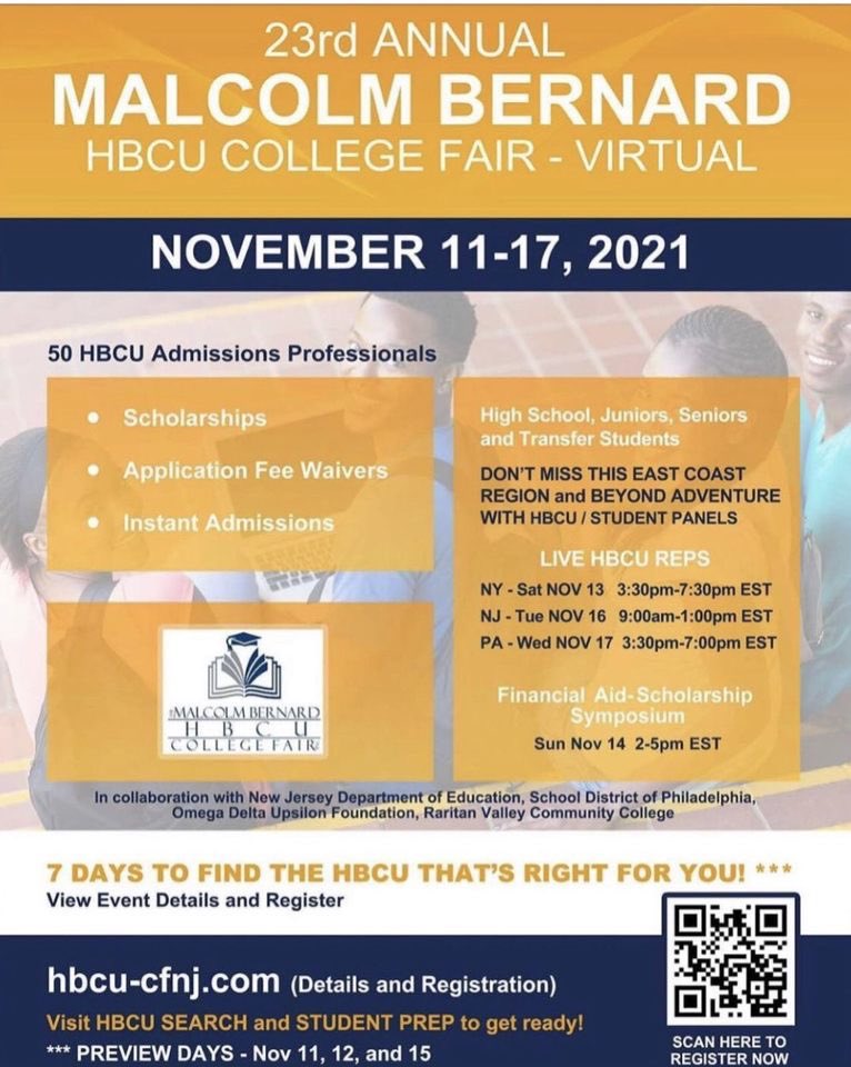 Attention: Parents &amp; Students 
Register TODAY for the upcoming HBCU College Fair.