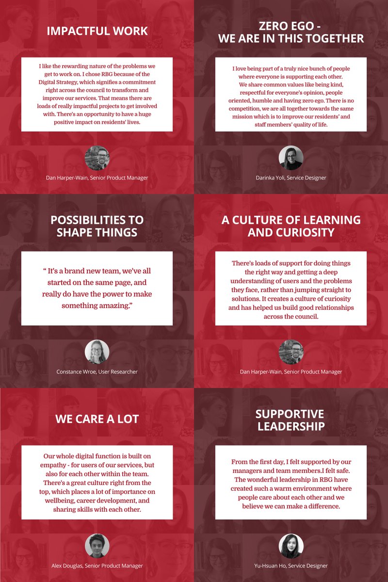 We have a lovely, compassionate and progressive culture. See what our team says about their experiences of working at <a href="/Royal_Greenwich/">Royal Borough of Greenwich</a> Digital