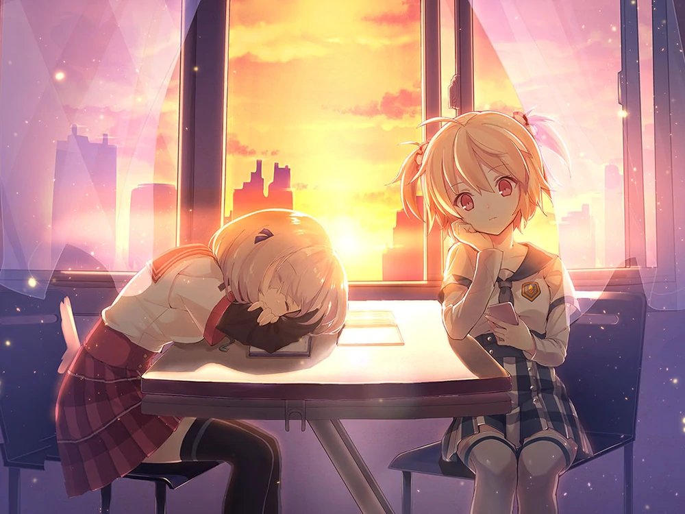 Today's 2nd S/O is Ayano Rika from from Magia Record! They are in a romantic relationship with @tamarinkui, who is their partner, Isuzu Ren!