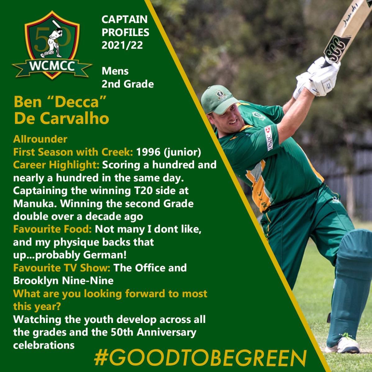 Our second grade captains for this year. One has been here for decades and one is captaining a completely new team! Stalwarts and pioneers repping the club in our 50th!

#goodtobegreen