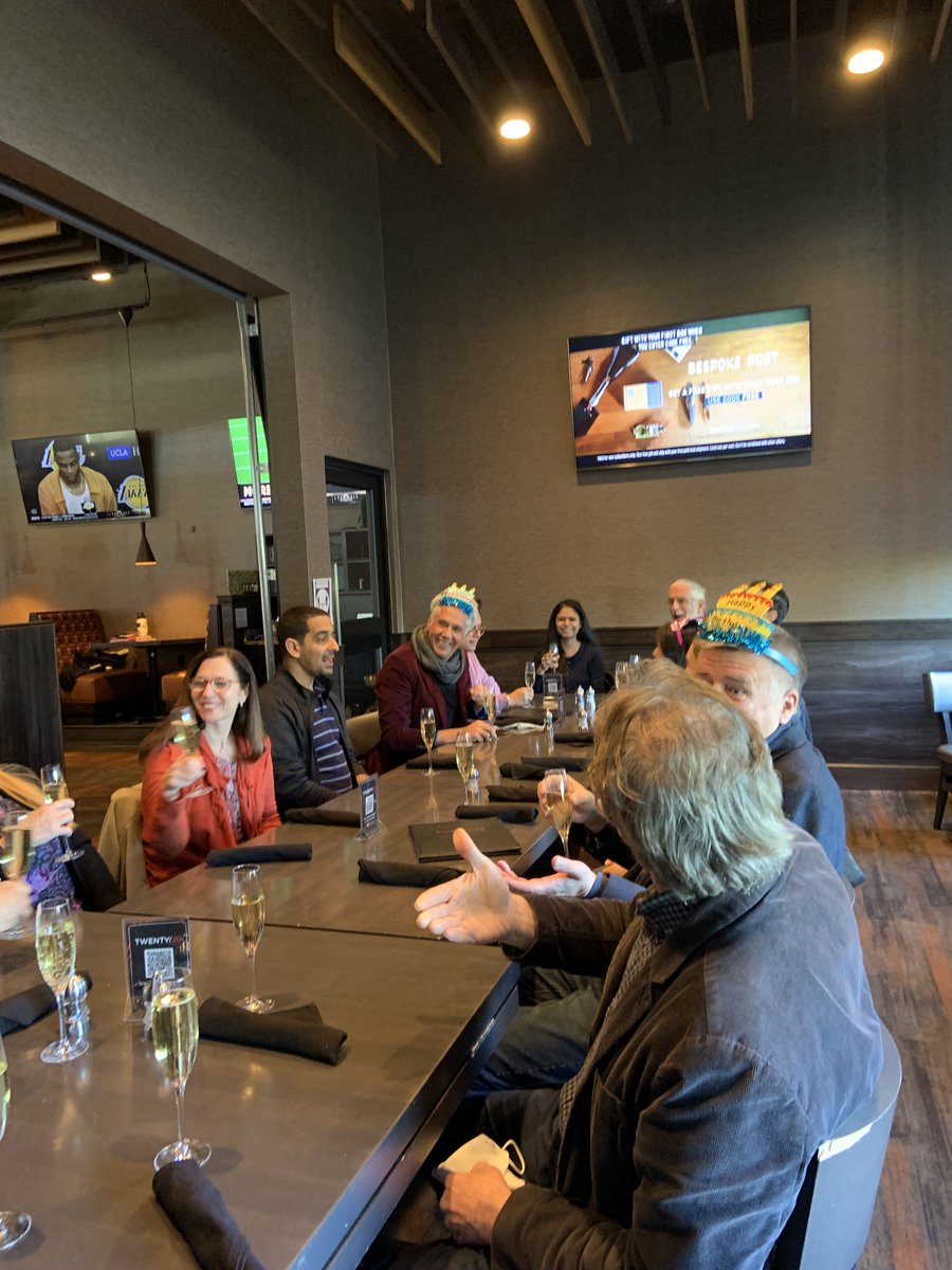 DRGarchitects's tweet photo. Today DRG celebrated our new temporary workspace, office birthdays, and a work anniversary at the Twenty/20 Taphouse in Somerset! Some new and exciting things are taking place at DRG, so stay tuned!

#happyfriday #fridayfeeling #cheerstotheweekend #cheers #staytuned https://t.co/VX1B6E27KU