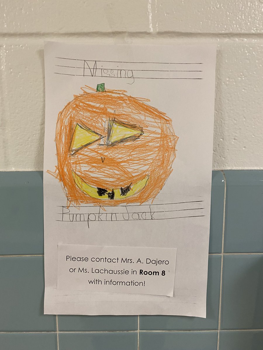 adajero2's tweet photo. When your science experiment goes missing… you turn it into a functional text and letter formation lesson! 🎃💙💛 @IndianLakesES @CristinaDajero
#ILESsoars #ILESkinders #hewasfound #weextra #realworldexperiences #22postersaroundthebuilding https://t.co/uDNfMsYWCR