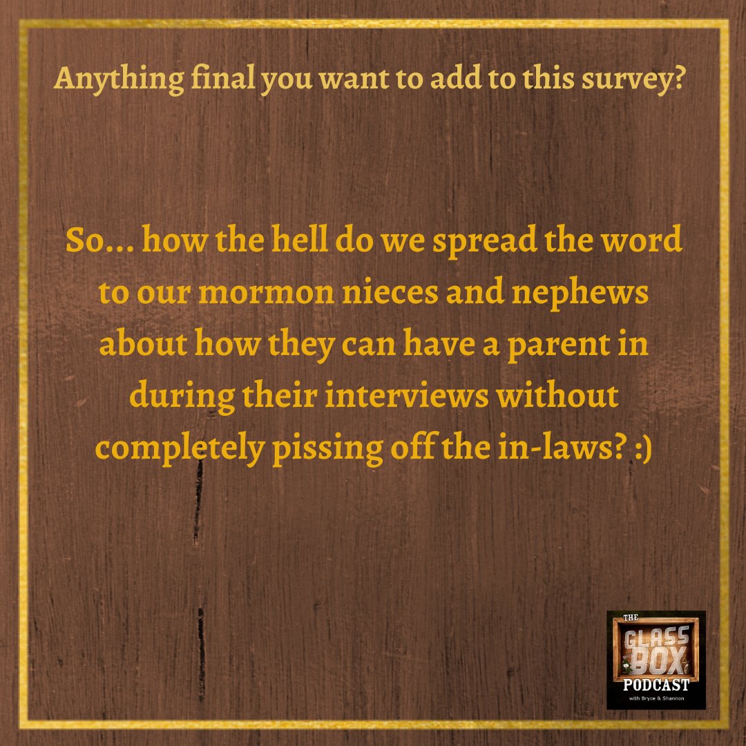 GlassBoxPod's tweet photo. From the last question on our #Bishopsinterviews Survey. What do you think? How would you answer these?
https://t.co/y2kpldK5qc https://t.co/5iZgq30nHH