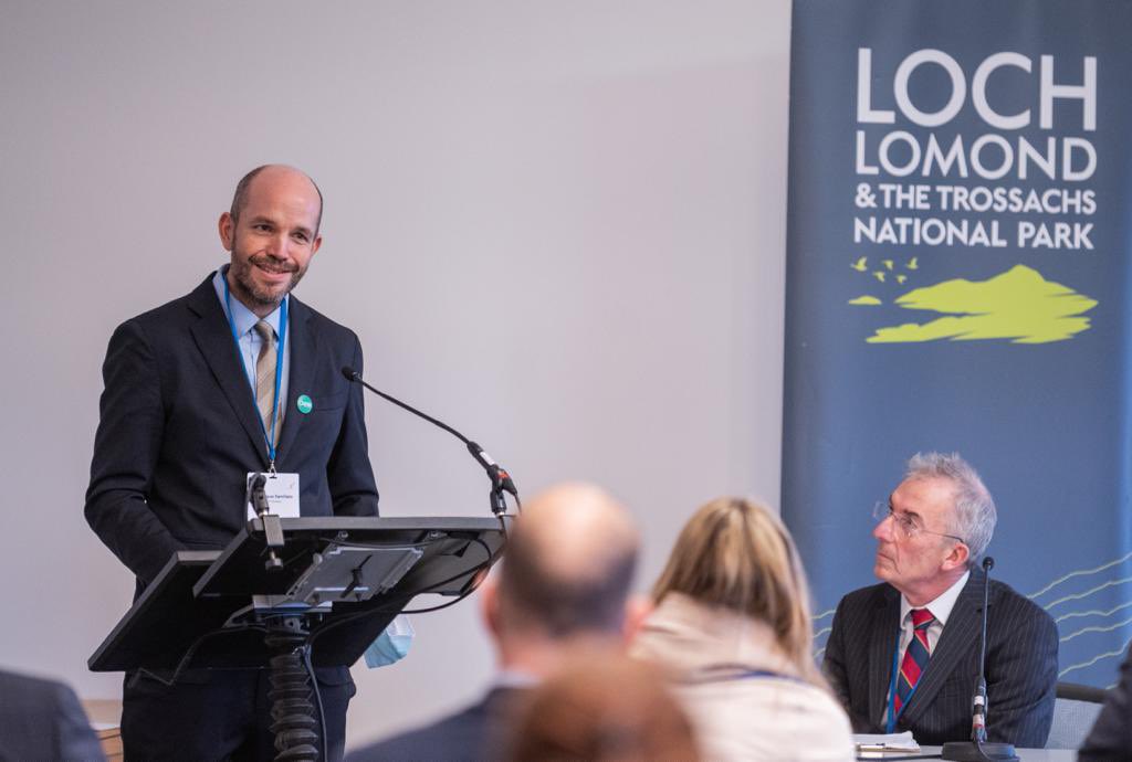 eventsatstark's tweet photo. #cop26 came to Loch Lomond with a joint event @RuralLeaders and @OECD_local hosted at the fantastic @lomondtrossachs HQ with @MairiGougeon @ScotSecofState @usdaRD #scotland https://t.co/TI8YKvpI7u