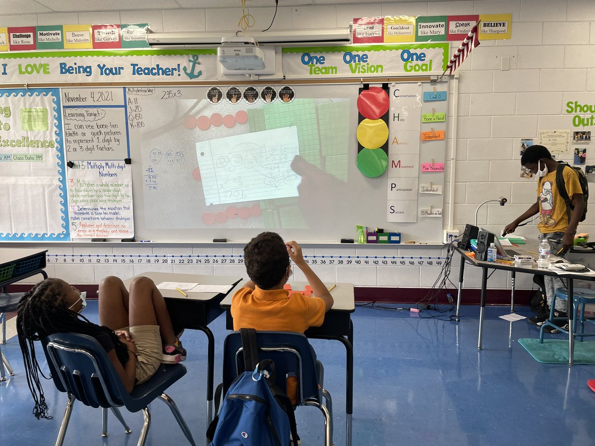 arielmcdaniel23's tweet photo. Follow the Norms: Show your work. Explain your Thinking. Math in Action‼️@JamesJaguars1 #itsthemathforme 🔙🔛🔝🔜 https://t.co/l3hZNKl4KA