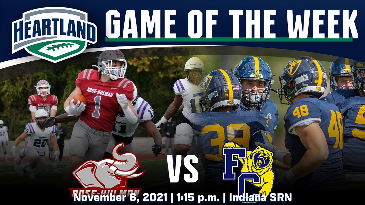 GarrettRamsey52's tweet photo. Come support @FCGrizFootball as they face @RoseHulmanFB in the @HCACDIII Game of the Week! Tomorrow is also senior day so show some love for the 18 Grizzlies as they play in their final home game. Kickoff is at 1:30 p.m. #TEAMGriz #d3football https://t.co/U3jkTFAQFA