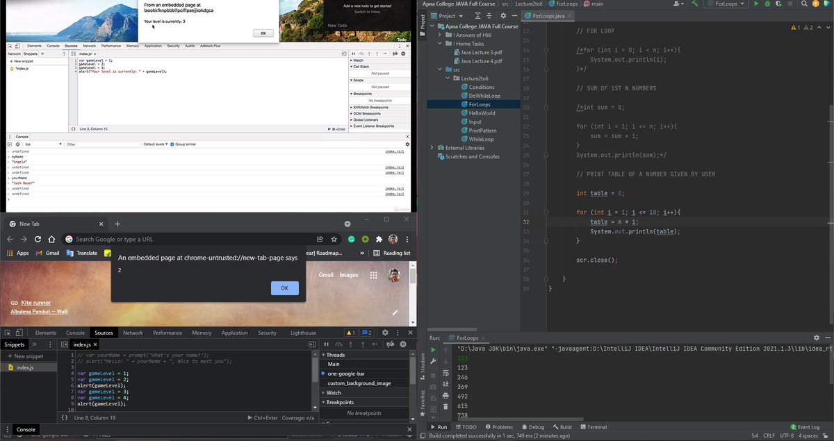 Mr_Sayak_Mondal's tweet photo. ##Day50 So, It's #FiftiethDay of #100daysofcodechallenge
Today, I have learned about #javascript #datatypes and #variables
by @yu_angela & learned about #loops in #java
#100DaysOfCode #100daysofcoding #programming #100dayschallenge #codingisfun #WebDevelopment #Java #javascrip https://t.co/6hjoo6aLkJ