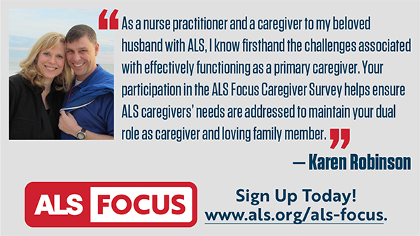 It’s more important than ever to integrate the needs and experiences of people with #ALS and their caregivers into ALS decision-making. The latest survey is on ALS Mobility. Read more here and sign-up today! als.org/ALS-Focus #ALSFocus #OurALSCommunity