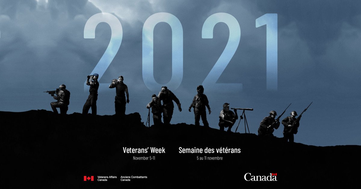 L_MacAulay's tweet photo. Today marks the beginning of Veterans’ Week 2021. From November 5th to the 11th, we will remember and honour all those who’ve bravely worn the uniform.
 
This week, we say thank you. https://t.co/bkPdhDVtrN