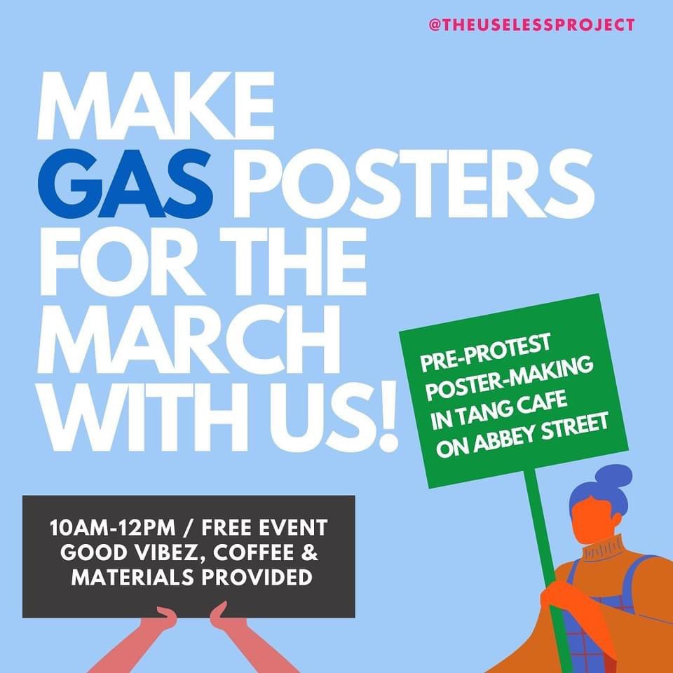 🌍On tomorrow #ClimateAction marches that @CorkEnvForum & The Useless Project are promoting. In Cork, 12pm on Grand Parade. In Dublin, 12pm at the Garden of Remembrance w/ a poster-making event beforehand 10-12pm, Tang Café Abbey Street.
#cop26 #cop26coalition #ClimateActionIRL