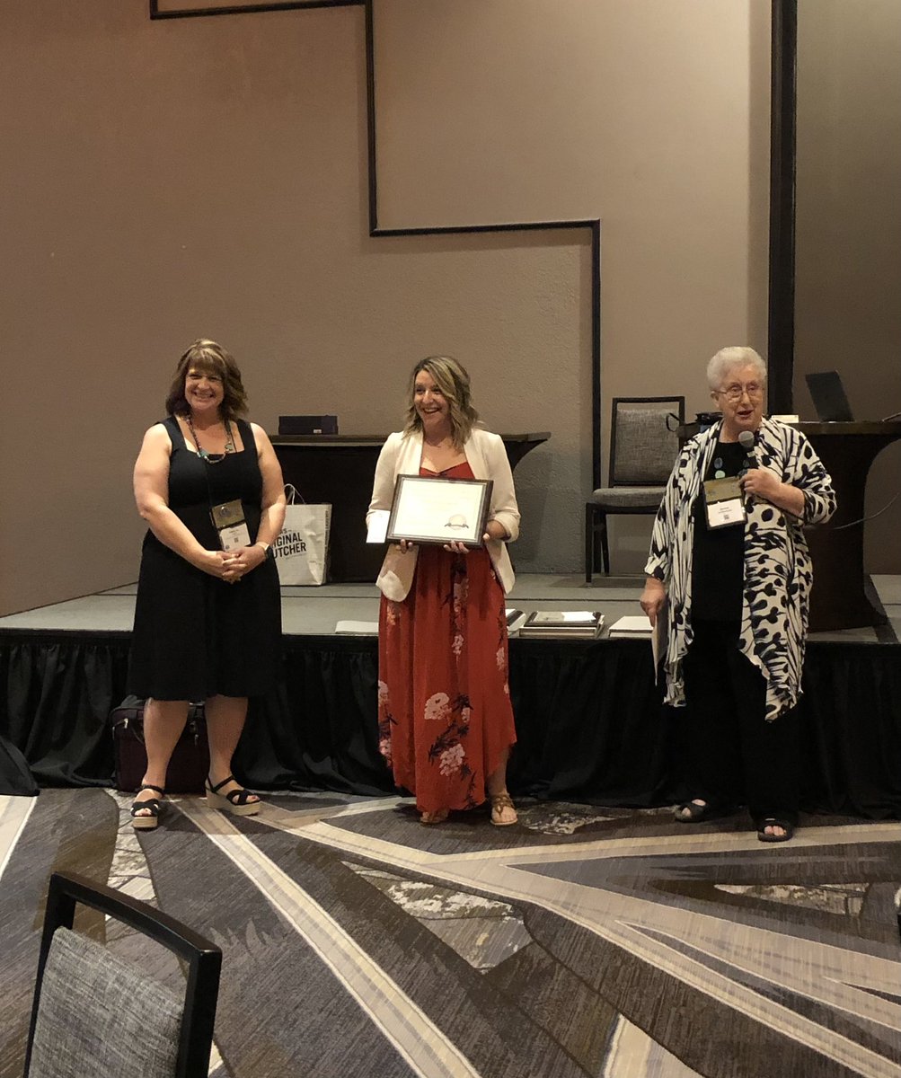 marthatbarrett's tweet photo. Honoring our Presidential Award finalist @KristieDonavan at the affiliate’s luncheon at #CMCsouth #iusdmath #paemst #MTBoS #iteachmath #ocmathcouncil https://t.co/QOSaiGsQyg