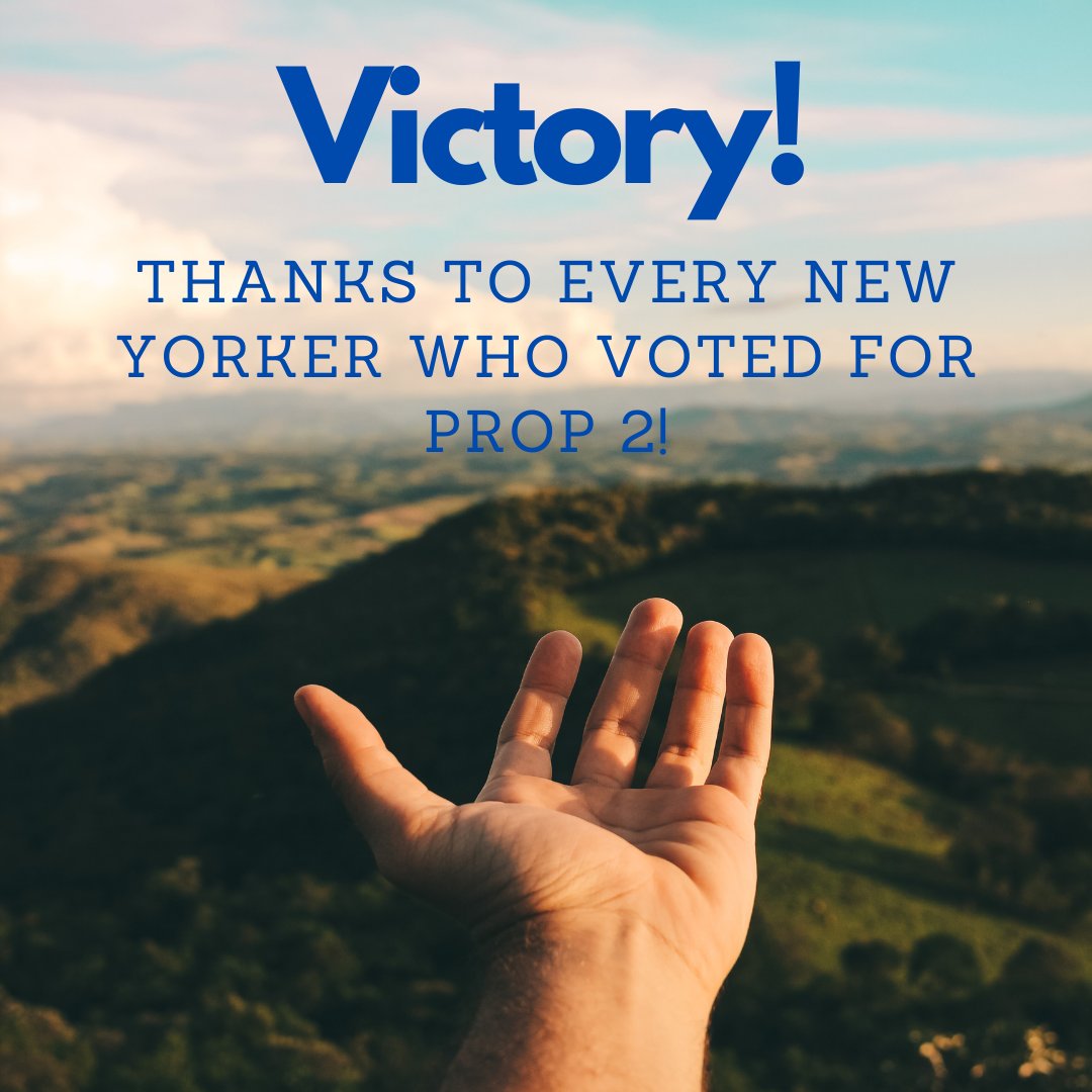 citizensenviro's tweet photo. We'd like to thank everyone who remembered to flip the ballot and #VoteYesOnProp2! This victory ensures that every New Yorker has the constitutional right to clean air, clean water and a healthy environment, which you deserve! https://t.co/RT0q8BrGhF