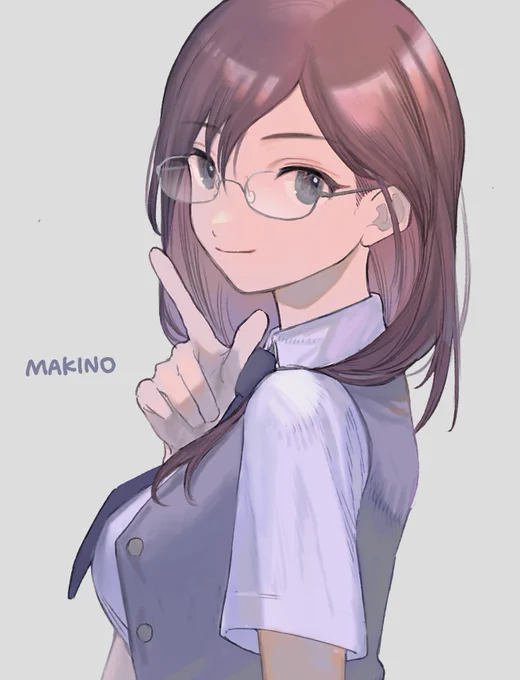 八神マキノ #リプ来たキャラの顔だけ描く 