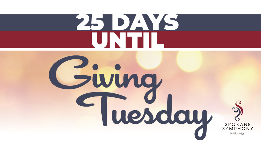 spokanesymphony's tweet photo. We're so excited for #GivingTuesday! This event is a great way to help your favorite non-profit organization. Be on the lookout this month as we get closer to Nov. 30th! https://t.co/JwUOrqCTxJ