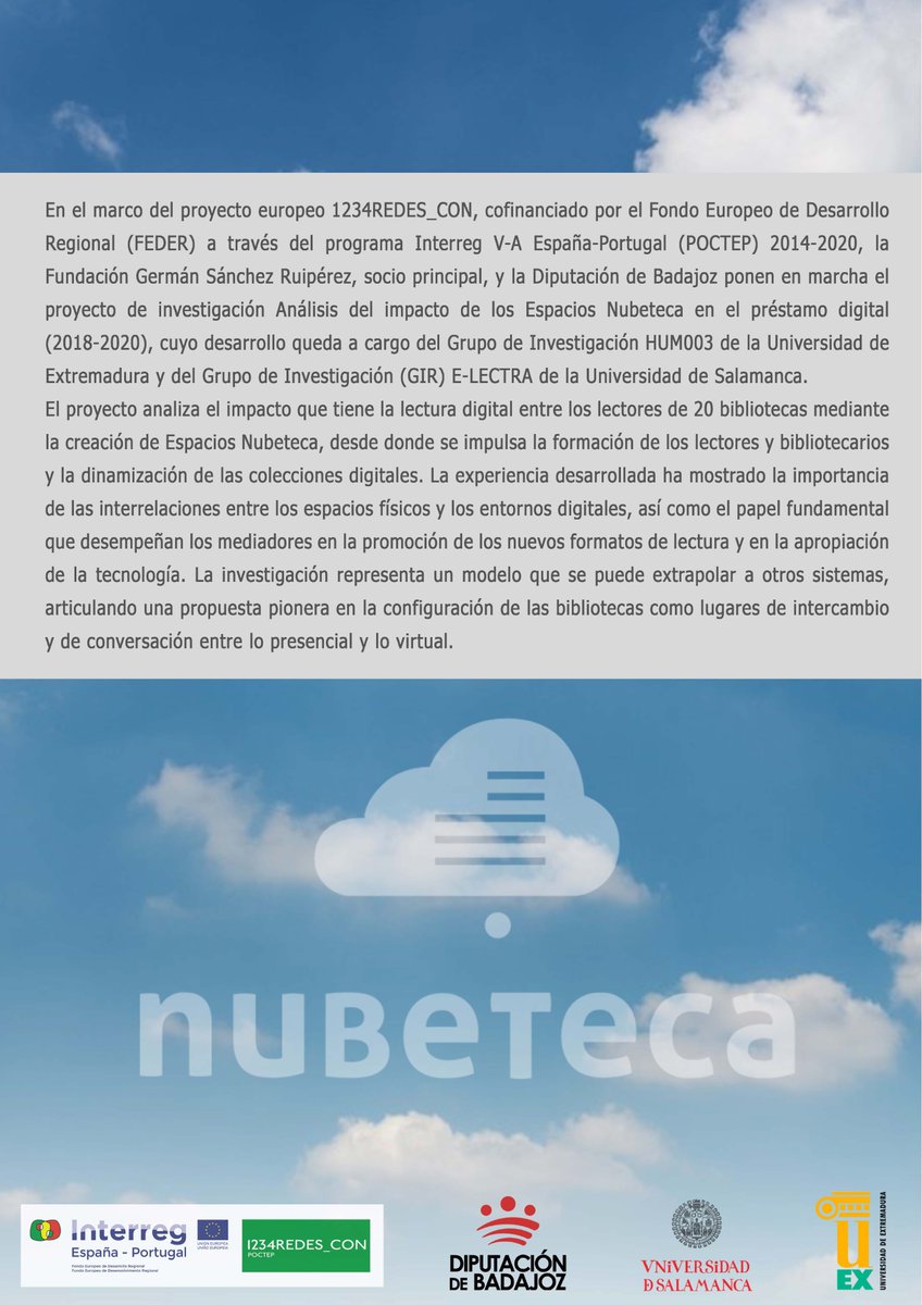 Hoy sabemos que para aumentar y mantener los préstamos y lectores digitales necesitamos algo + q una pandemia. Investigación de <a href="/usal/">Universidad de Salamanca</a> y <a href="/infouex/">UEx</a> para <a href="/DipdeBadajoz/">Diputación de Badajoz</a> x.com/DipdeBadajoz da las claves bit.ly/3EPYtEE formación+dinamización+catalogo+espaciofisico/virtual