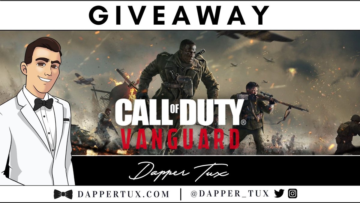 Dapper_Tux's tweet photo. #CallofDuty #Vanguard launches today! I’m giving away digital copies on the #PS5 &amp; #Xbox platforms 

Here’s how to win 🏆

1.Follow Me🤵🏻
2.RT + Like 🔁❤️
3.Tag a friend 👥
4.Add platform

Draw 11/8

BONUS: 2x chances on Insta: https://t.co/9nO8eAuyC9

#COD 
#FreeCodeFridayContest https://t.co/z8X7Bi6bEq