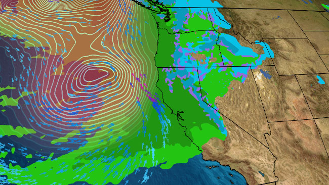 weatherchannel's tweet photo. Another Pacific storm will soak California next week.

Fortunately, it won't be anything like the record-smasher in late October.

https://t.co/Nv6IwLYhAg https://t.co/sXbNZx8LUT
