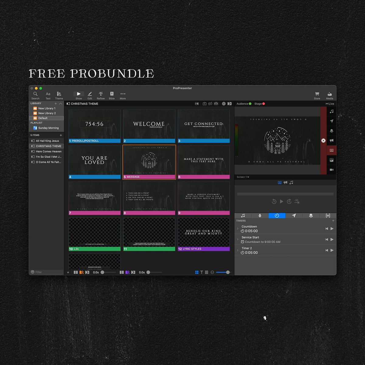 ProPresenter tweet media