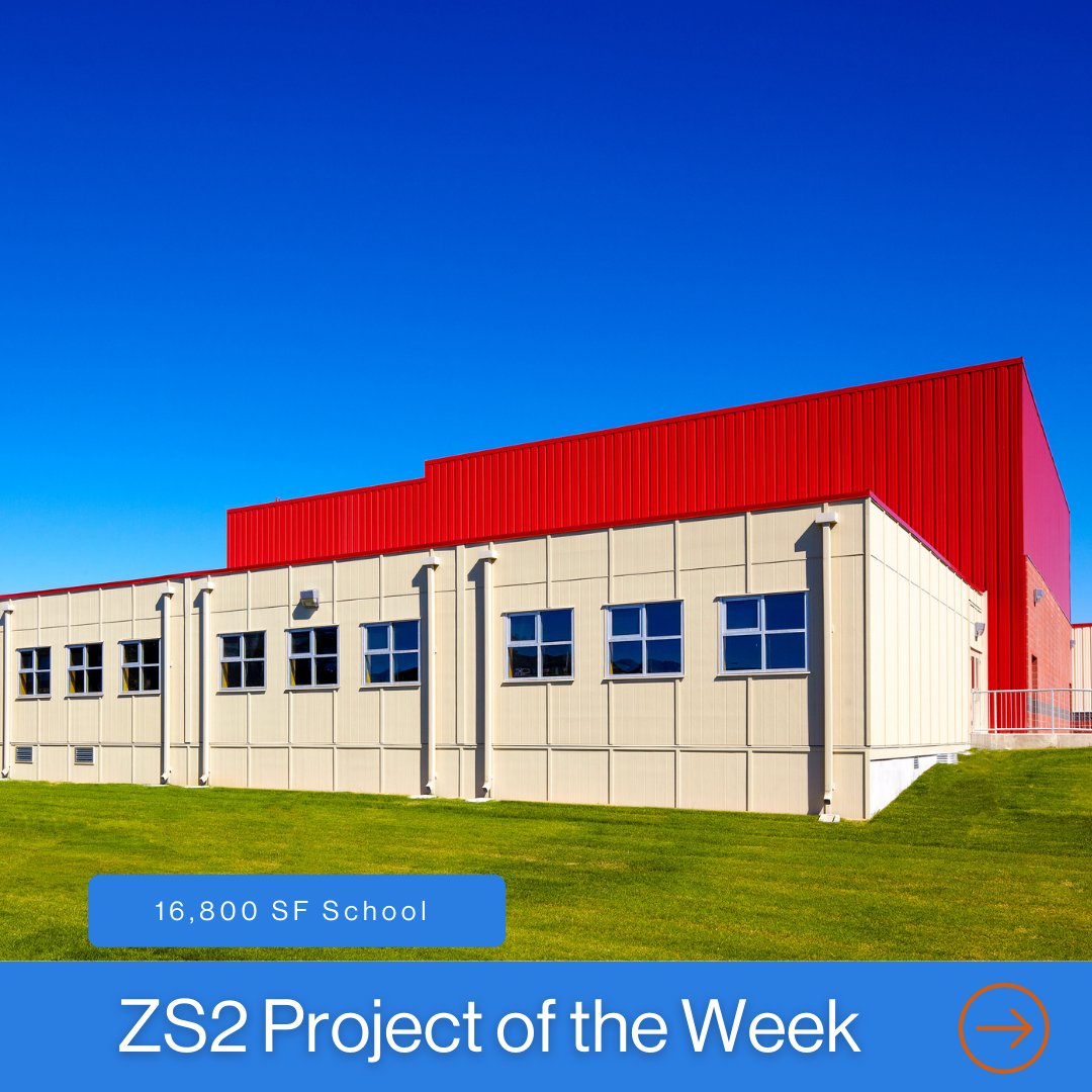 ZS2Technologies's tweet photo. It's Friday! You know what that means - time for our project of the week. Featured, is a Calgary school expansion that took just 6 days to put together with our SIPs! 🔨
~
~
#sustainablebuilding #greenliving #carbonneutral
#buildingsmarter #techpanel #calgaryconstruction https://t.co/yLDVpvYV4B