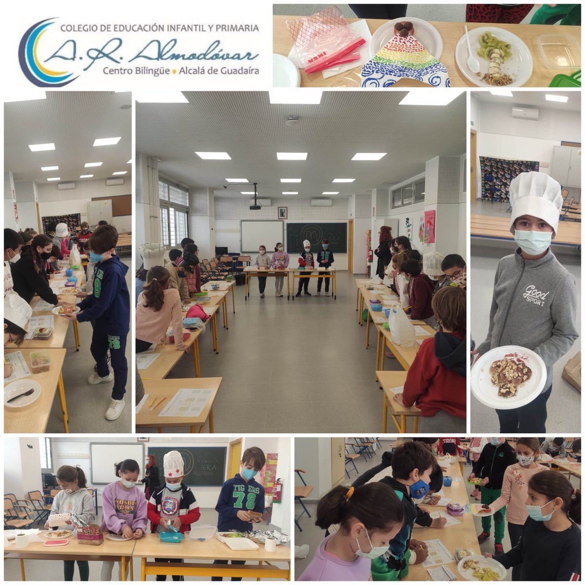 ceipARAlmodovar's tweet photo. ARA y Currículum integrado.
Lengua: Receta
Mates: Ticket de la compra
Science: Análisis de nutrientes
PE: ¿Qué deporte practicas?
English: Healthy habits vs diseases
Art &amp; Craft: Skeleton puzzle &amp; alimentos que ayudan a nuestros huesos
Actividad final:Master Cheff... y fin Unit 1 https://t.co/qeIr0kuzL2