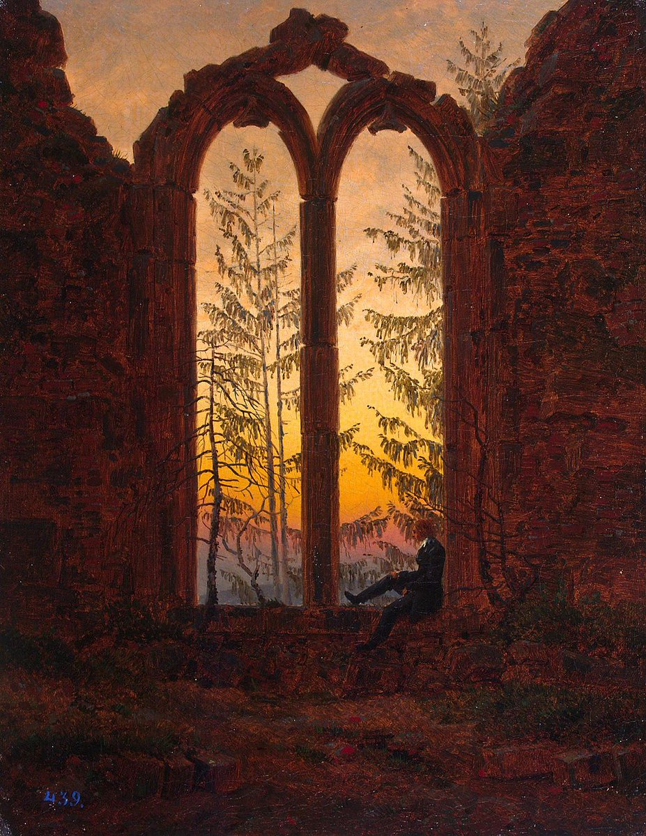 Art_Vanitas's tweet photo. "The Dreamer" by Caspar David Friedrich (1835), at @state_hermitage https://t.co/tk9n6w10tI