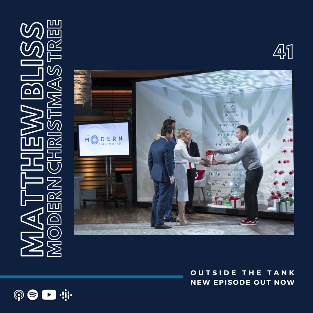 OutsideTank's tweet photo. Start to get into the Christmas spirit with this week's new episode featuring Matthew Bliss, founder of Modern Christmas Tree! 

Listen at https://t.co/T8Ctf6qviX or anywhere podcasts are available. https://t.co/aSbAAv7vRJ