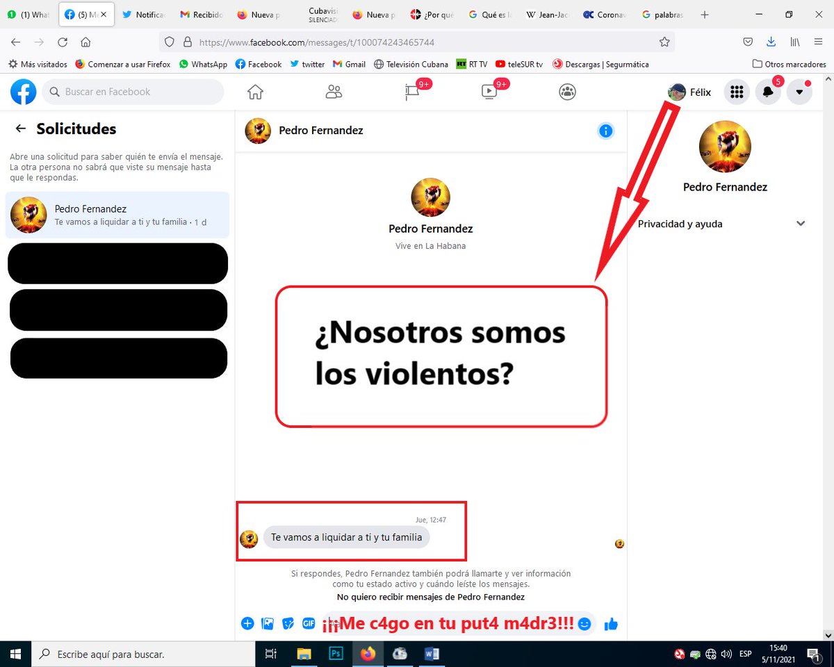 feddefe's tweet photo. ¡A TODOS LOS ENEMIGOS DE LA REVOLUCIÓN! ¡SUS AMENAZAS ME LAS PASO POR EL FORRO DE LOS
C🤬J🤬NES! ¡NADA QUE AGREGAR! ¡SOLO DIGAN FECHA, LUGAR Y HORA! #LaMarchaNoVa #LaRazonEsNuestroEscudo y los puños también!
¡ME VOY SIN ETIQUETAS PA' QUE NINGUN P3ND3J🤬DIGA QUE FUE EN PANDILLA! https://t.co/sRdmGqwpzl