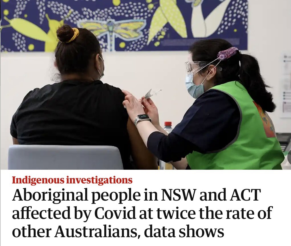 closethegapOZ's tweet photo. Aboriginal people in NSW and ACT affected by Covid at twice the rate of other Australians. @IndigenousX 

In the past 3 months, there have been 7,000 cases, 700 hospitalisations, 80 people in ICU and 14 deaths among  according to @NACCHOAustralia 

https://t.co/EuSEeAYG7u https://t.co/61H3cIynFY