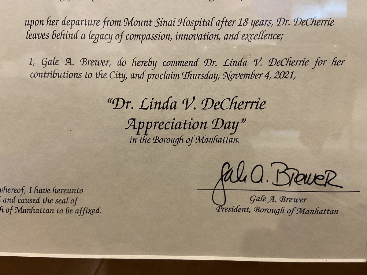 LDeCherrie's tweet photo. My co-workers did the nicest thing for me and now November 4 is Linda V DeCherrie appreciation day in the borough of Manhattan - as declared by Gale Brewer- I’m still taking it all in @hahusersgroup #msvd #hbpc https://t.co/7D1YGWvprn