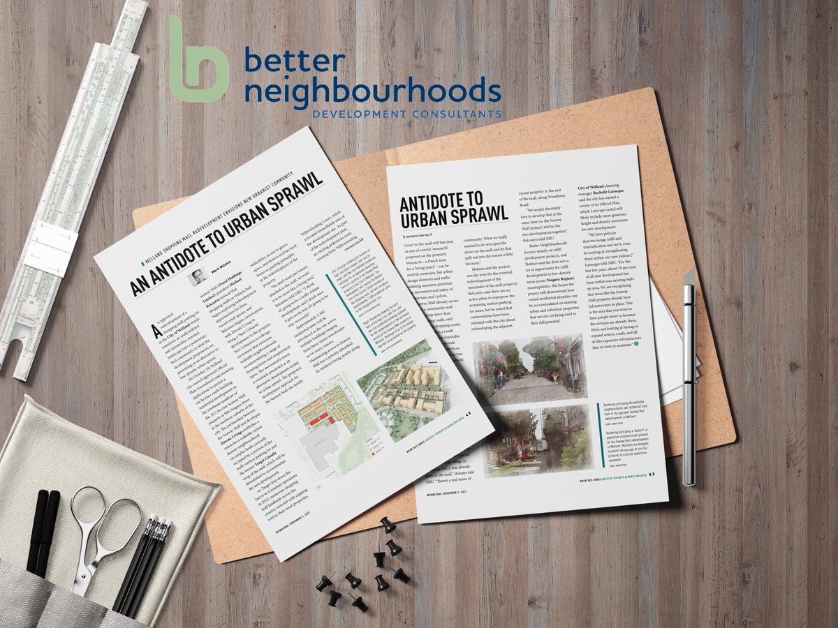 betterhoodsinc's tweet photo. Fresh off the press! One of our own Better Neighbourhoods staff members, Kahlin Holmes, was recently interviewed in the November 3rd issue of Novae Res Urbis for the GTHA. #urbanplanning #urbandesign #urbanplanningdesign #novaeresurbis https://t.co/W8ToZGHLmZ